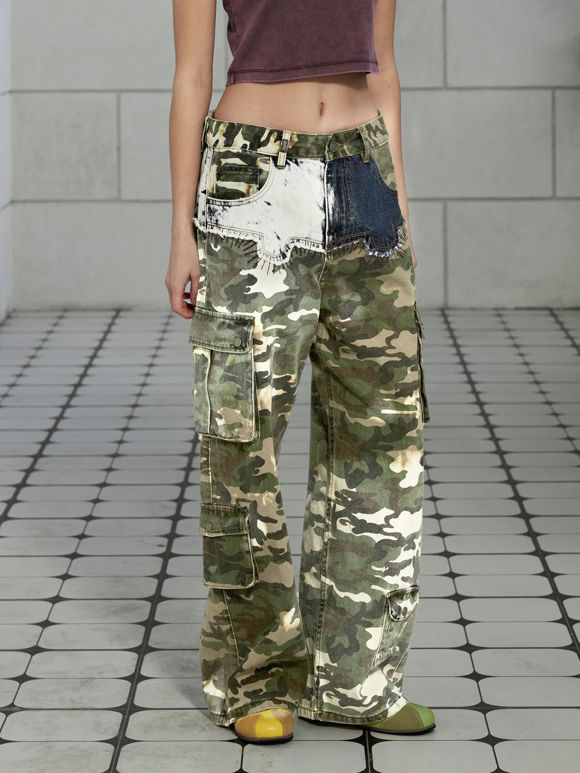 Camo Patchwork Jeans