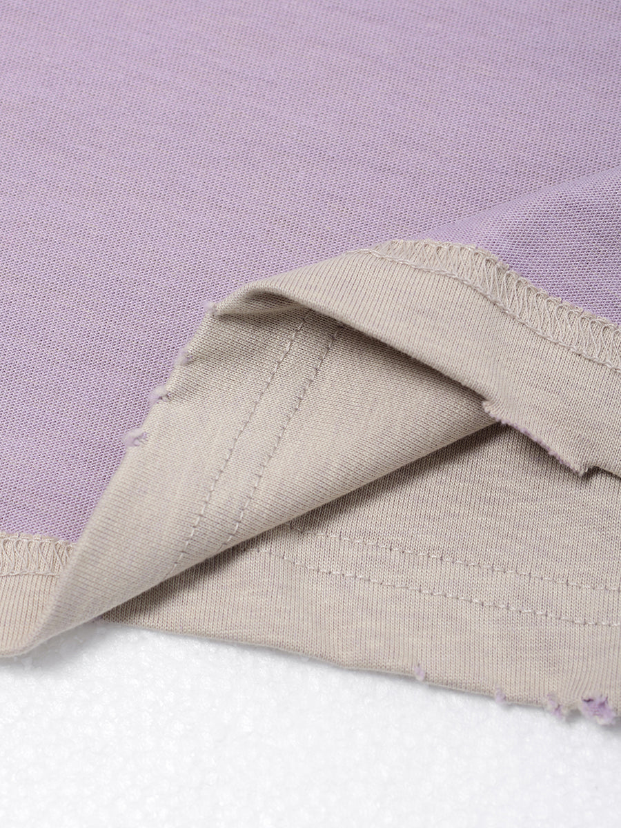 Reversed Trim Distressed Tee