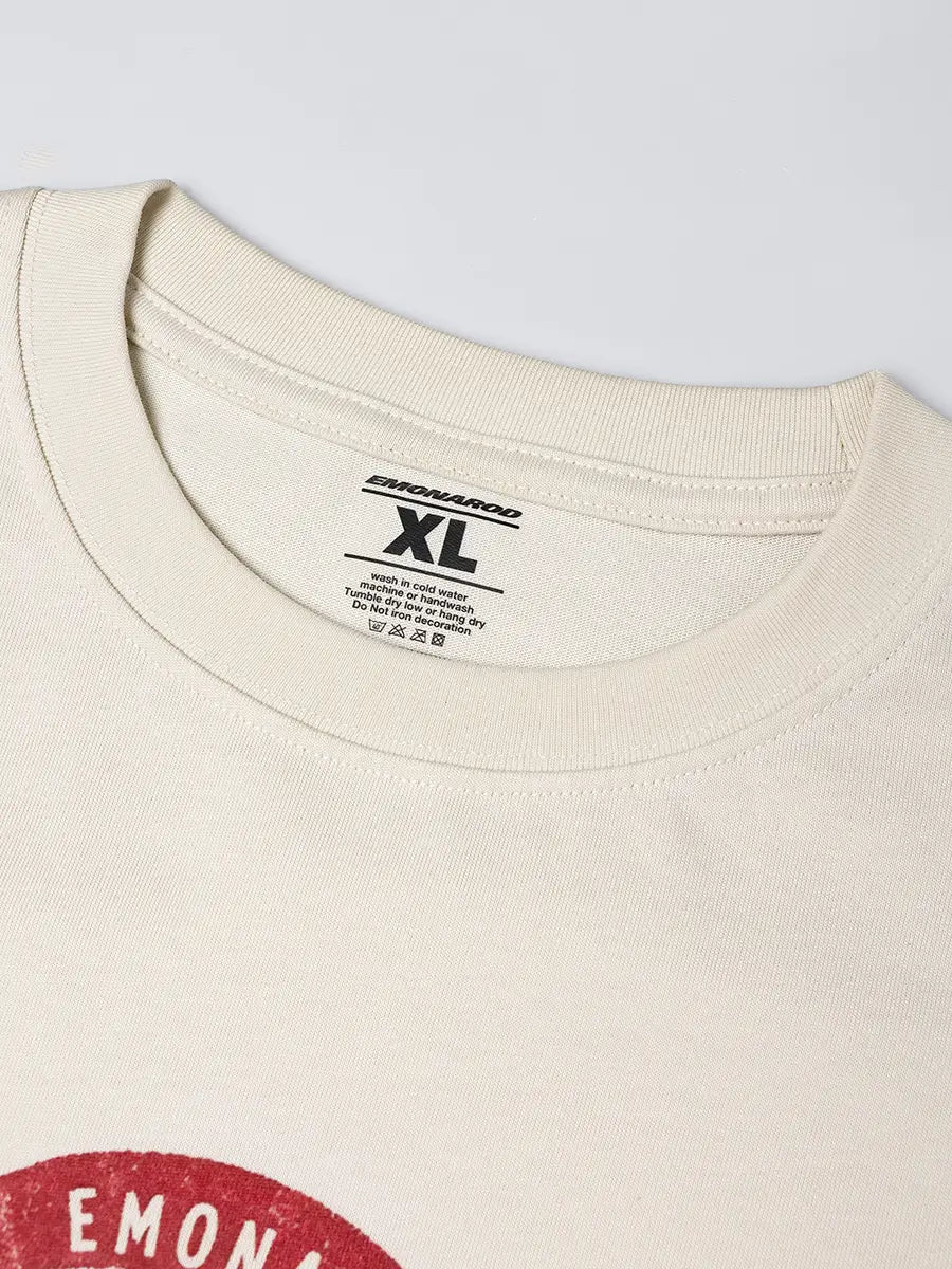 T-shirt à manches longues Doodle avec ourlet brut – Homme