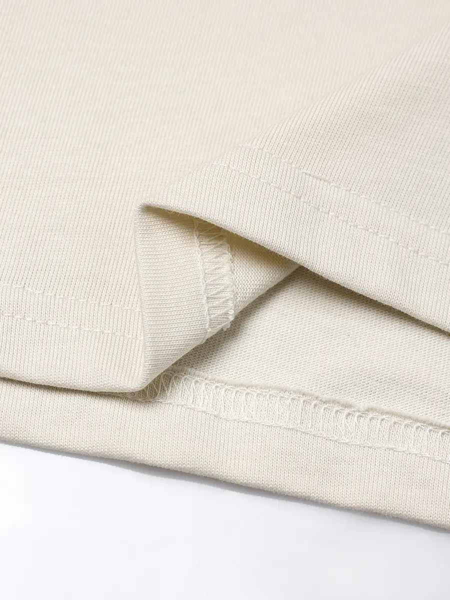 T-shirt à manches longues Doodle avec ourlet brut – Homme