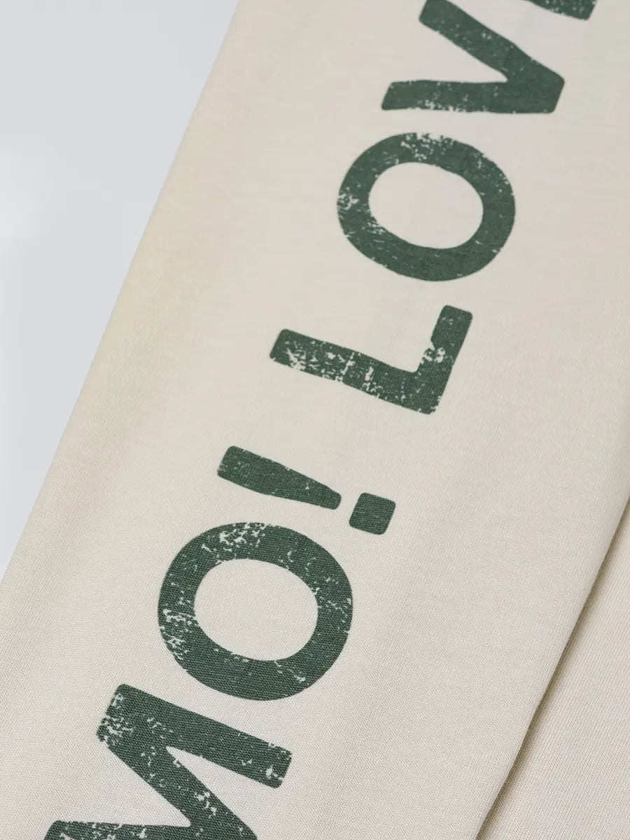 T-shirt à manches longues Doodle avec ourlet brut – Homme