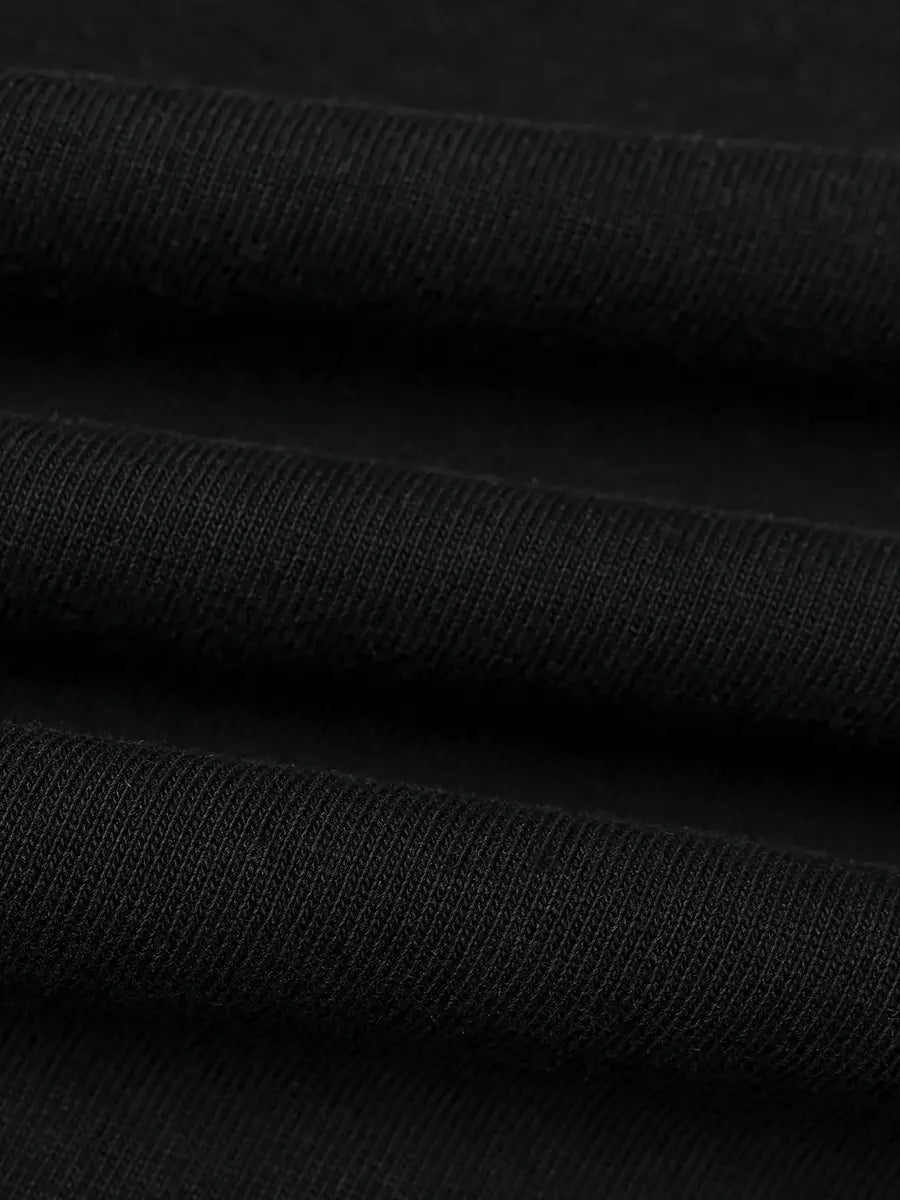 T-shirt à manches longues Doodle avec ourlet brut – Homme