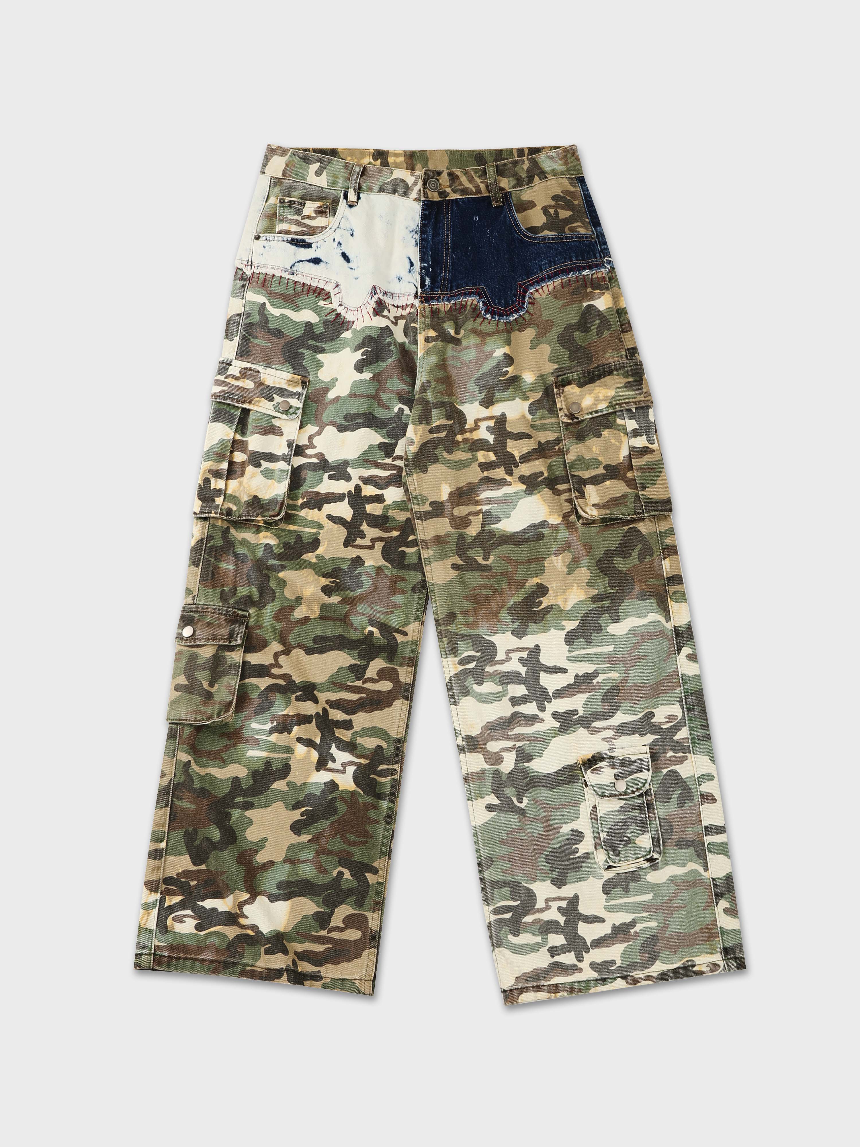 Camo Patchwork Jeans – Emonarod