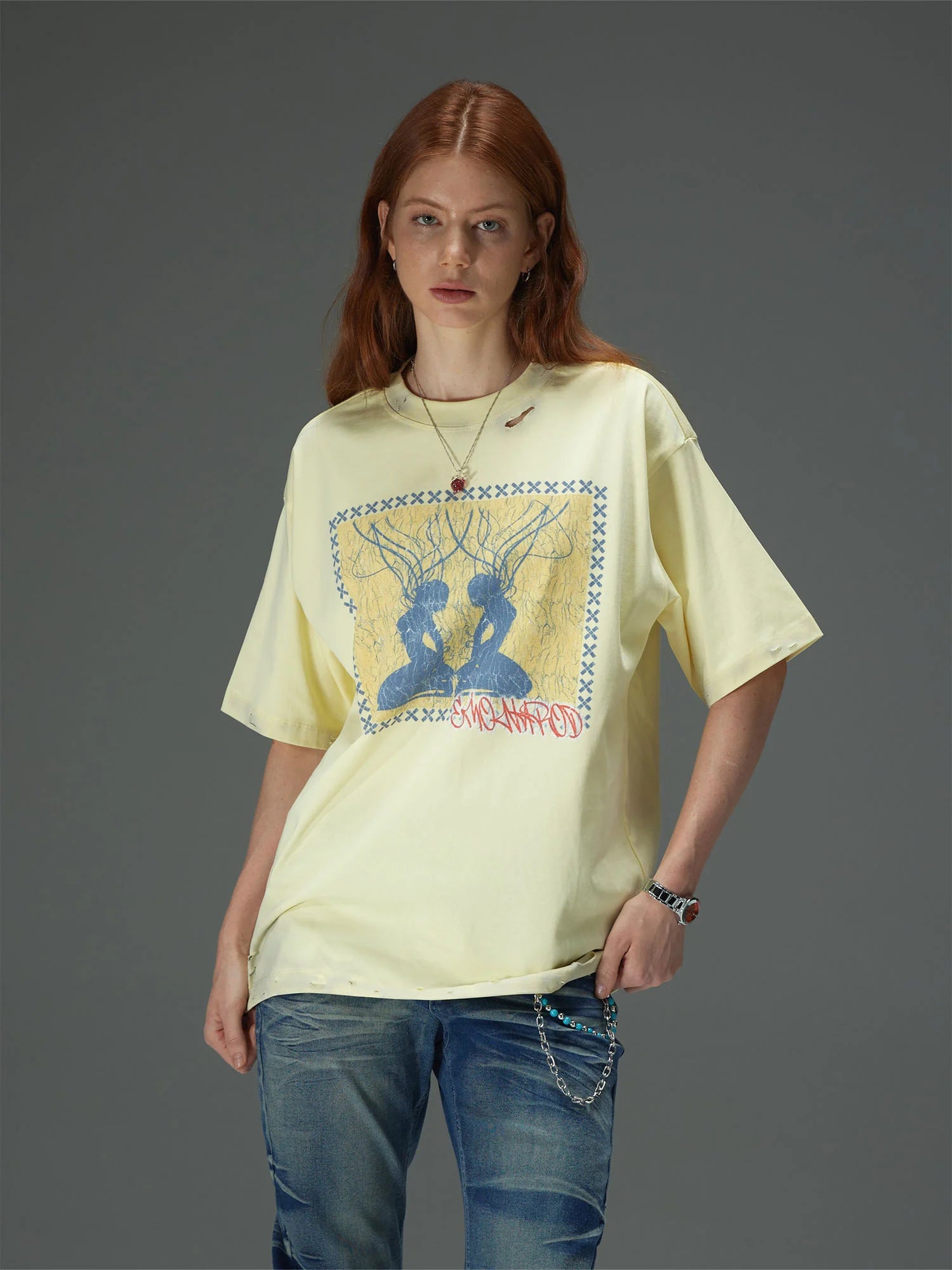 Symmetric Silhouette Graphic Tee