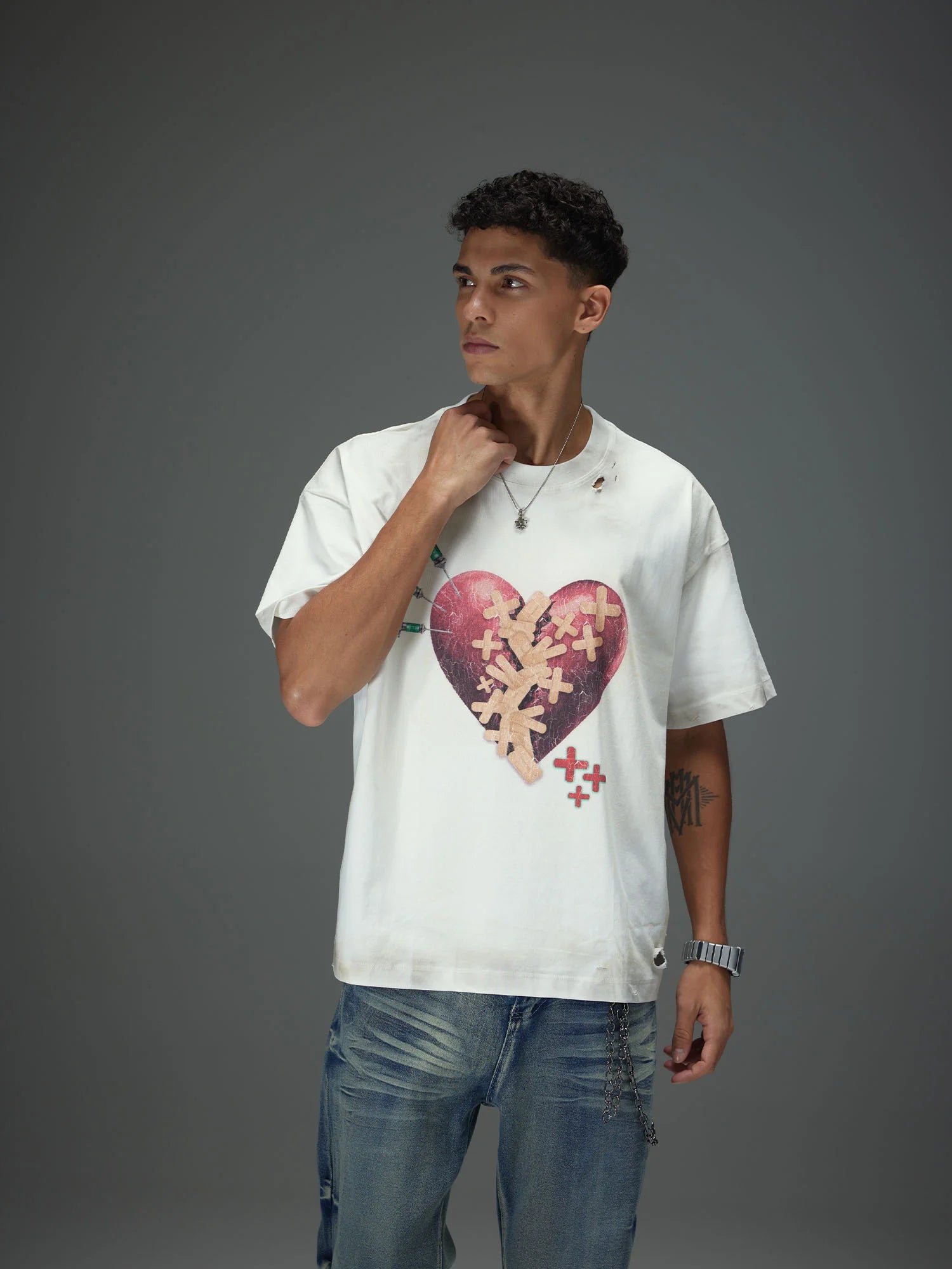 Healing Broken Heart Distressed Tee