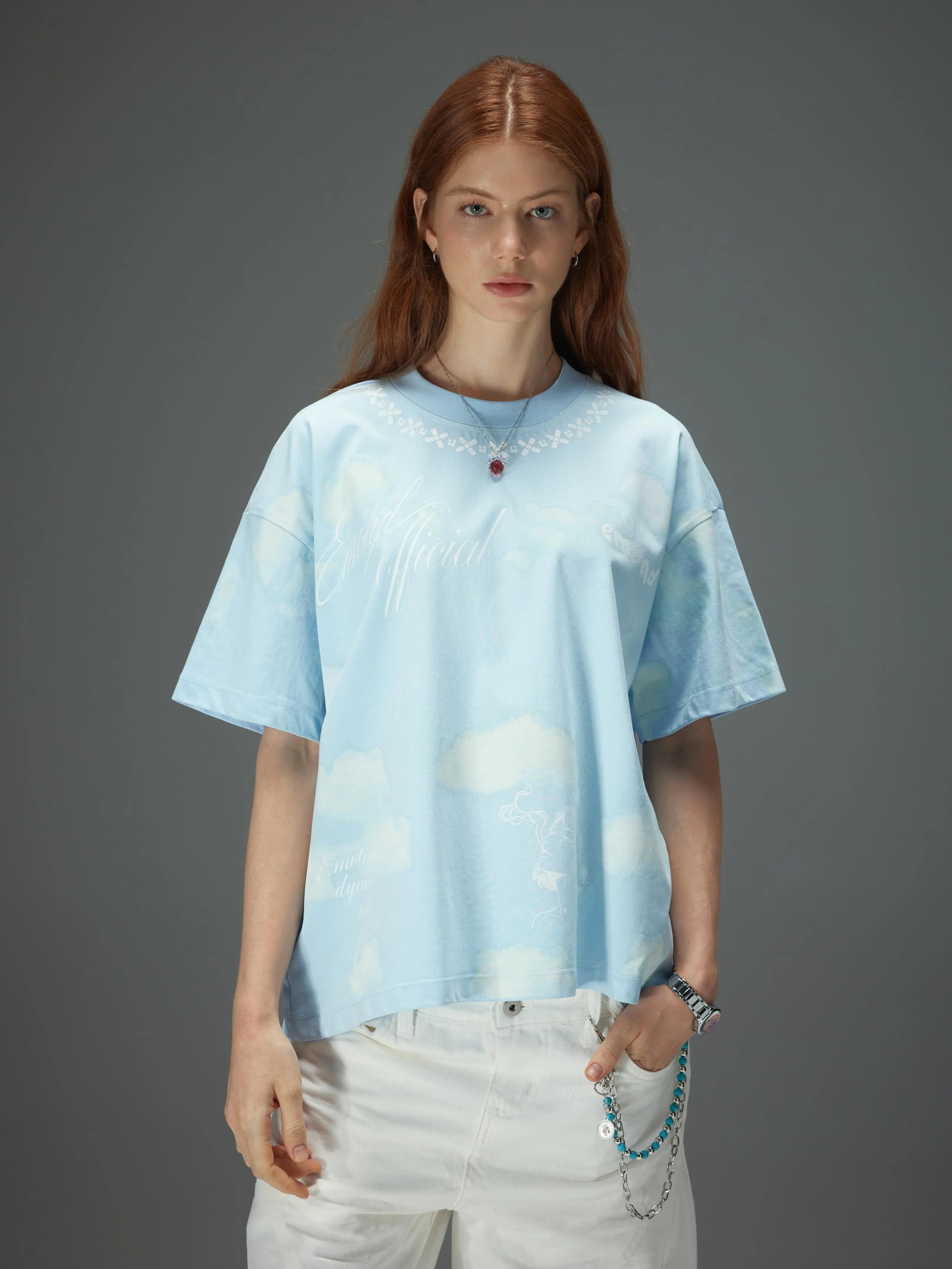 Azure Sky Reverie Boxy Tee