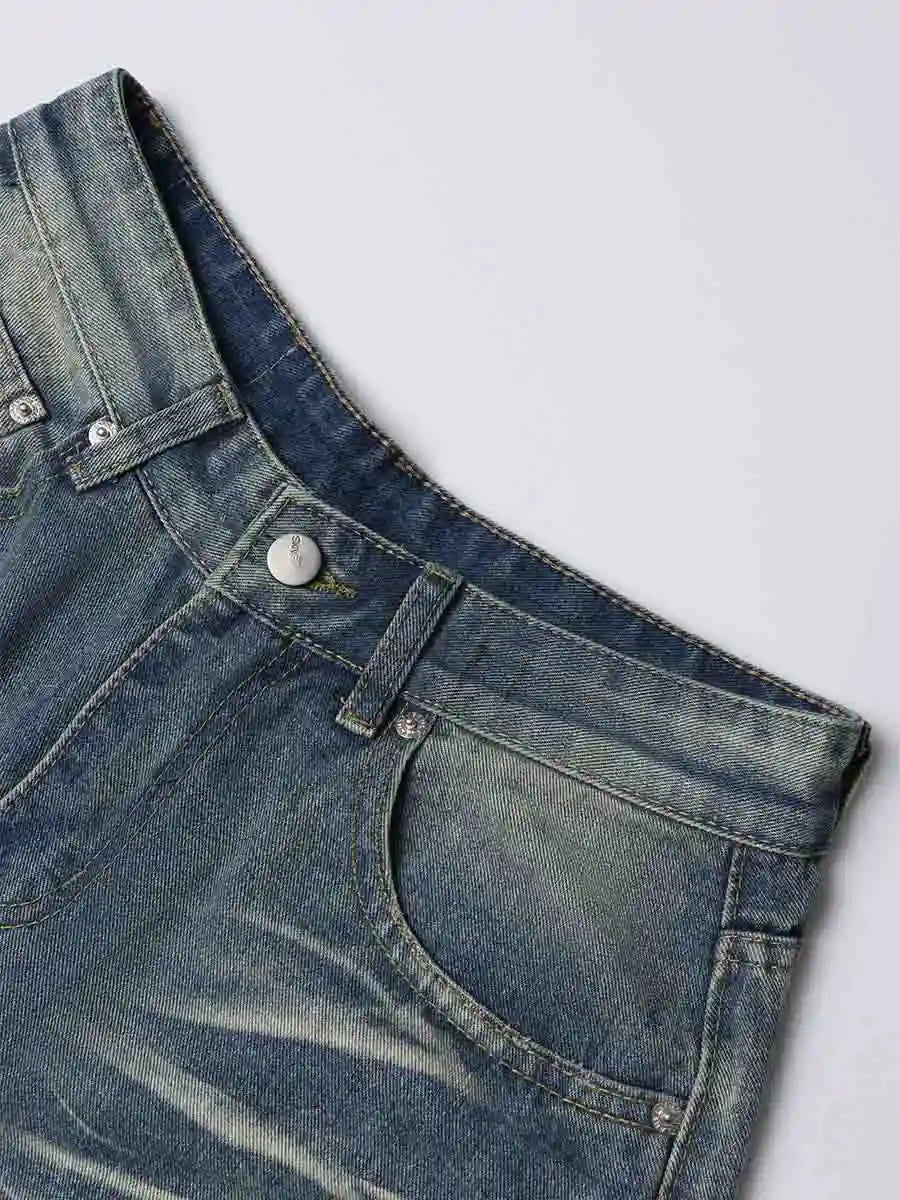 Destroyed Patch Denim Jeans