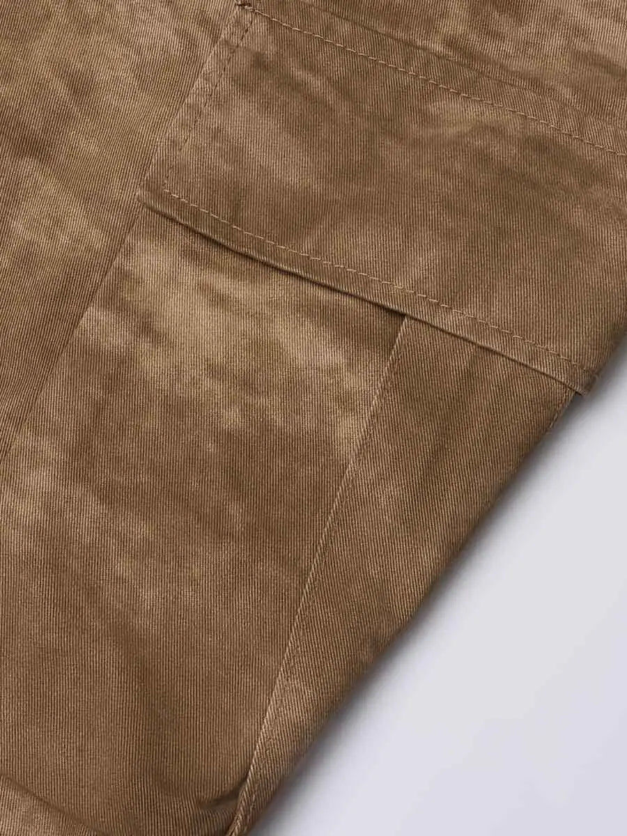 Distressed Camo Baggy Cargo Pants