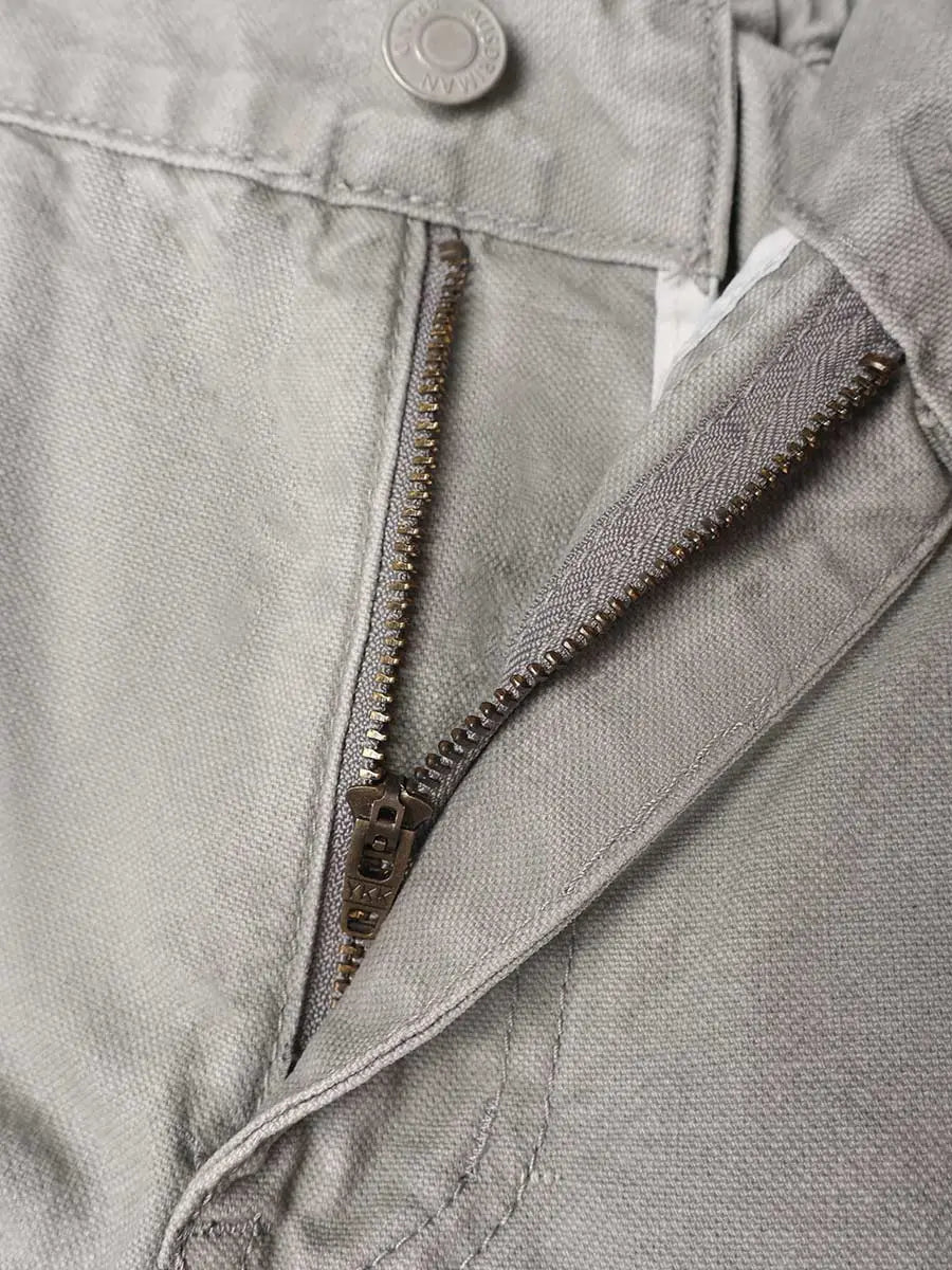 Distressed Carpenter Elastic Waist Pants