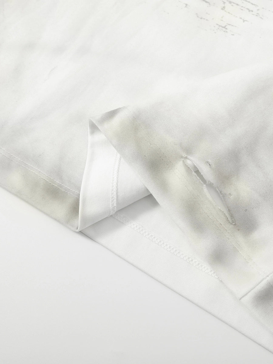 Fragmented Gaze Distressed Tee