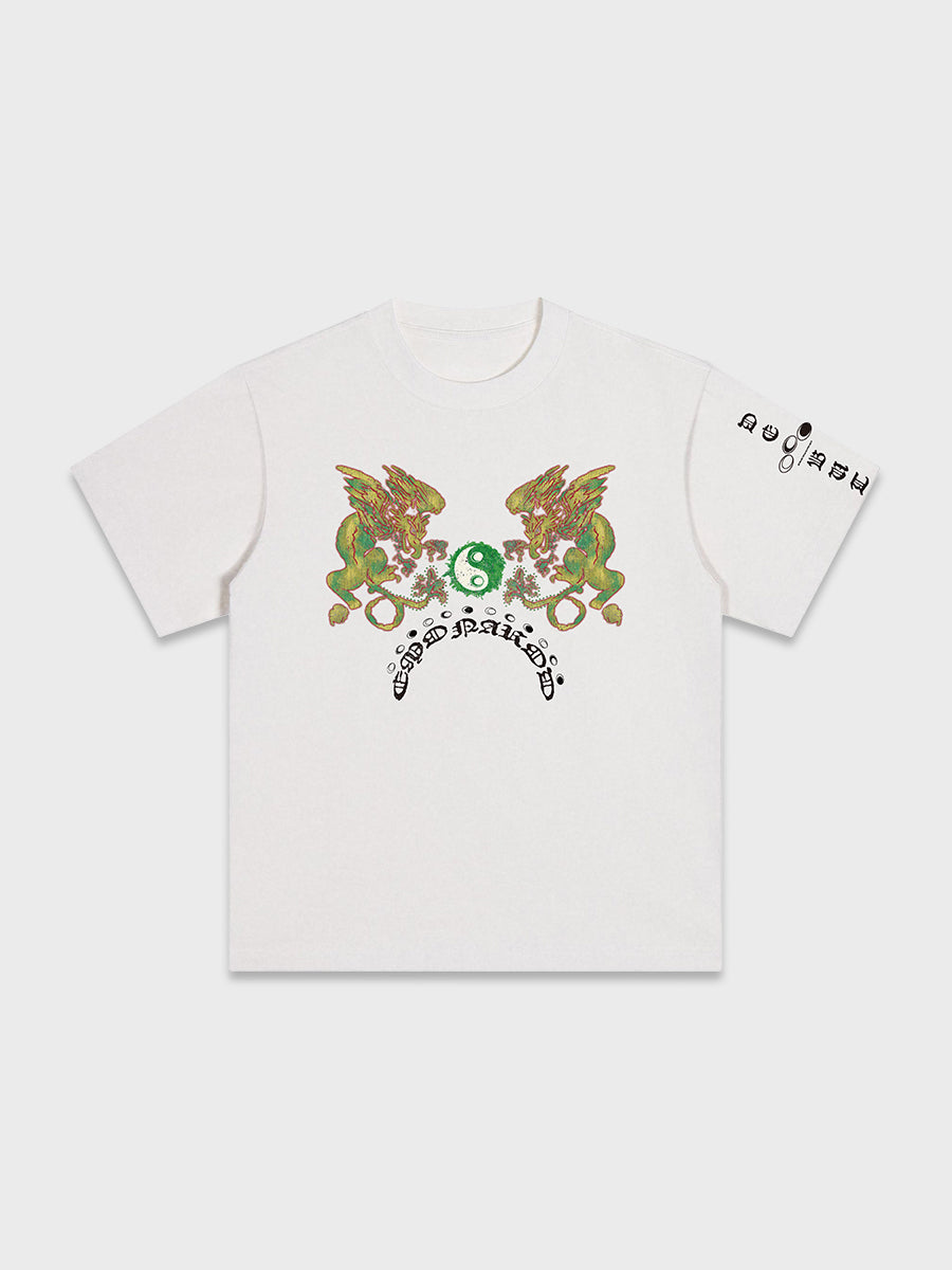 Twin Griffin Yin Yang Tee