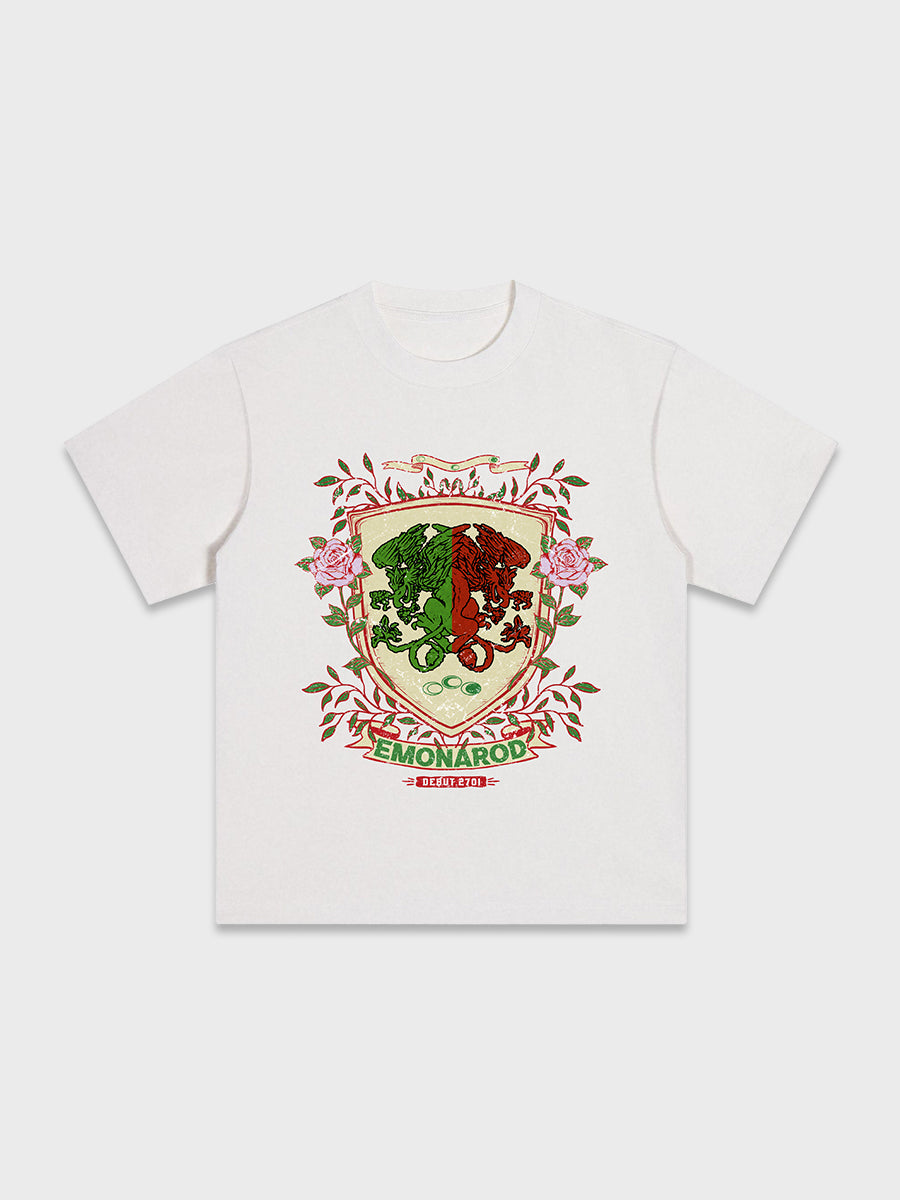 Twin Lion Heraldic Shield Tee