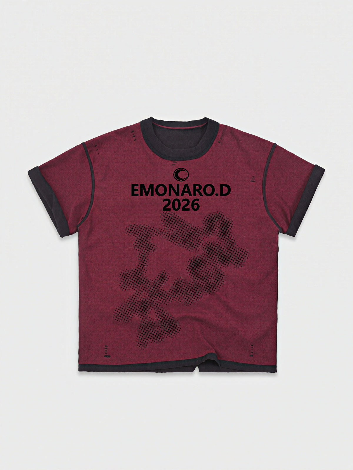 Reversed Trim Distressed Tee