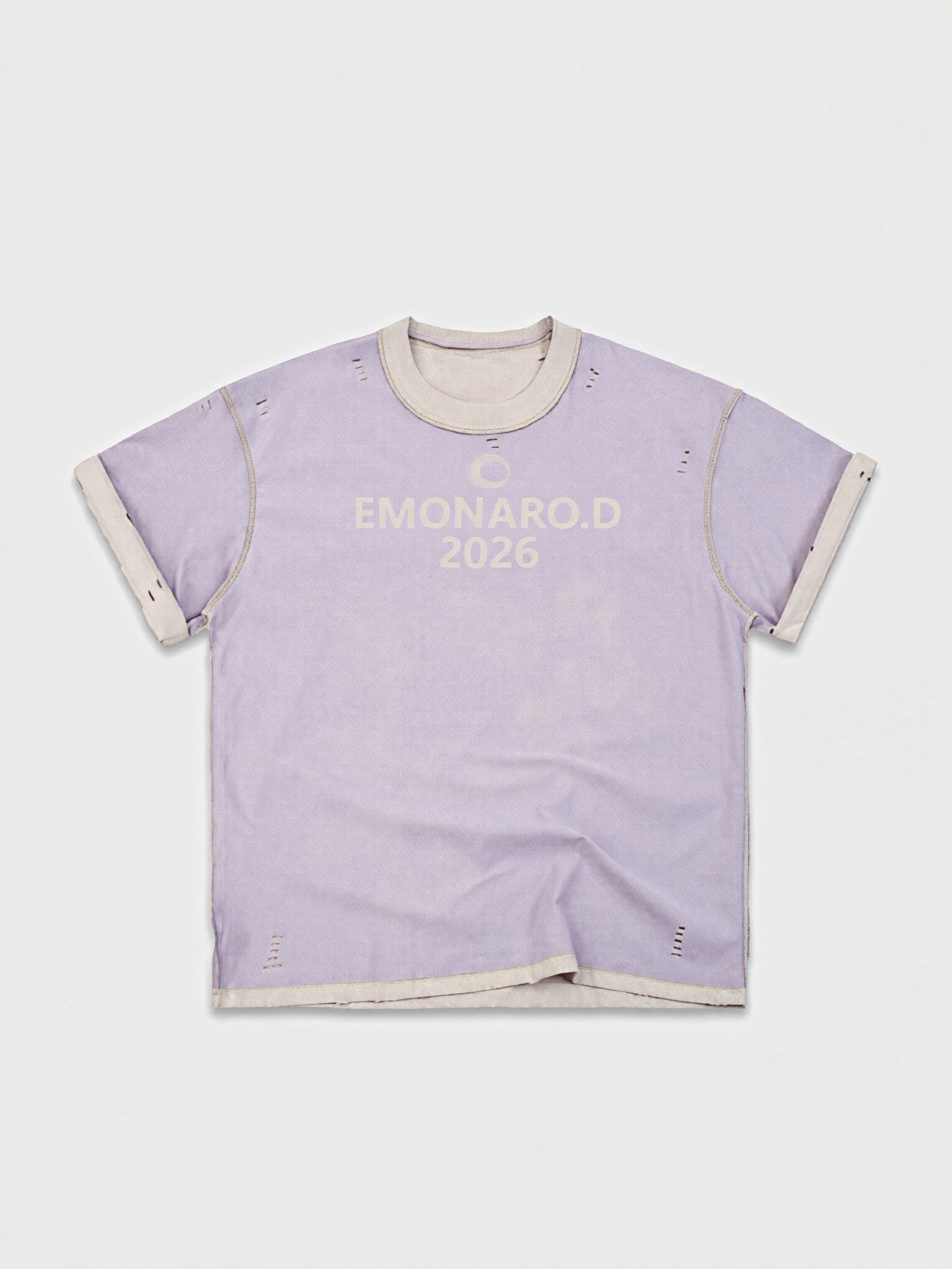 Reversed Trim Distressed Tee