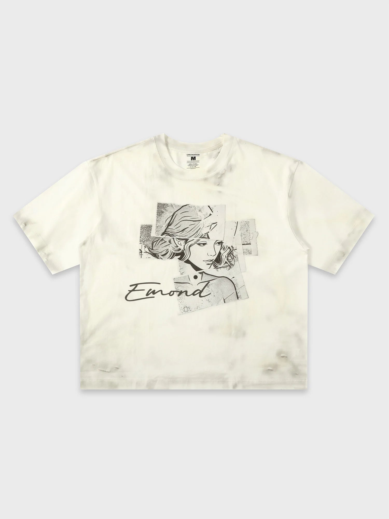 Fragmented Portrait Collage Tee
