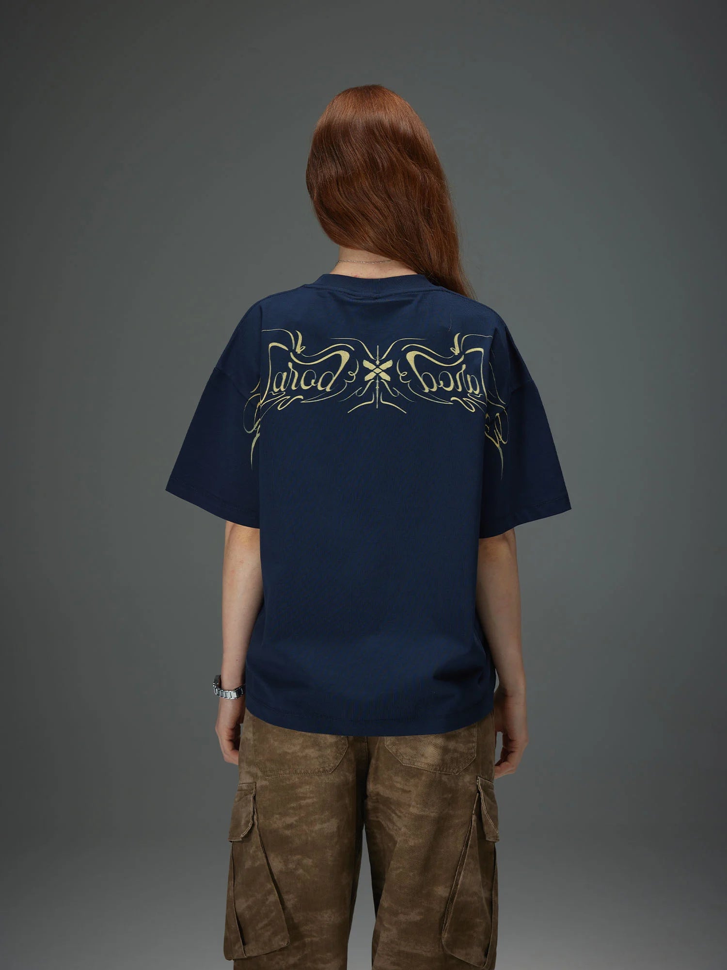 Ornamental Script Back Graphic Tee