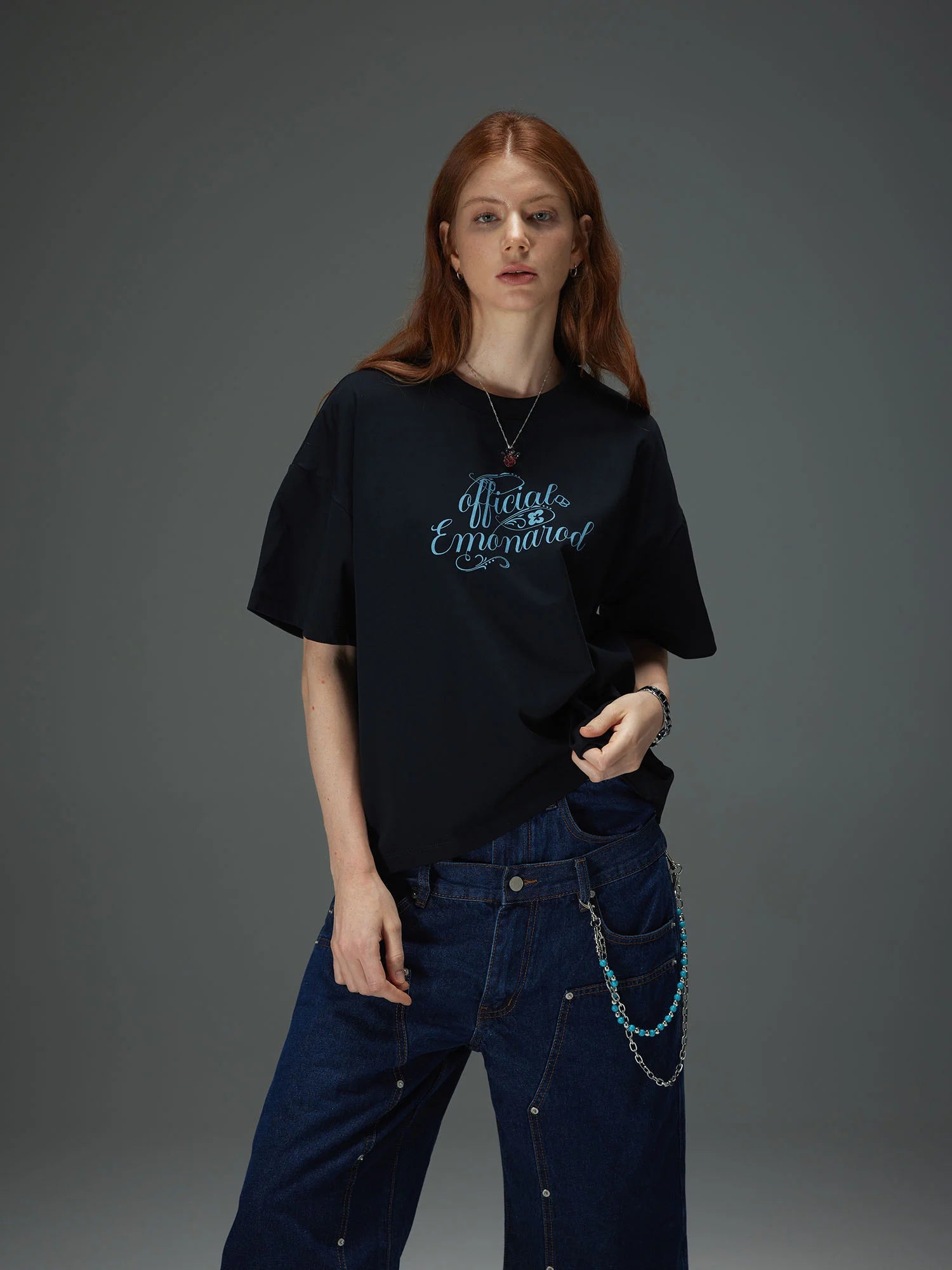 Minimal Script Boxy Tee