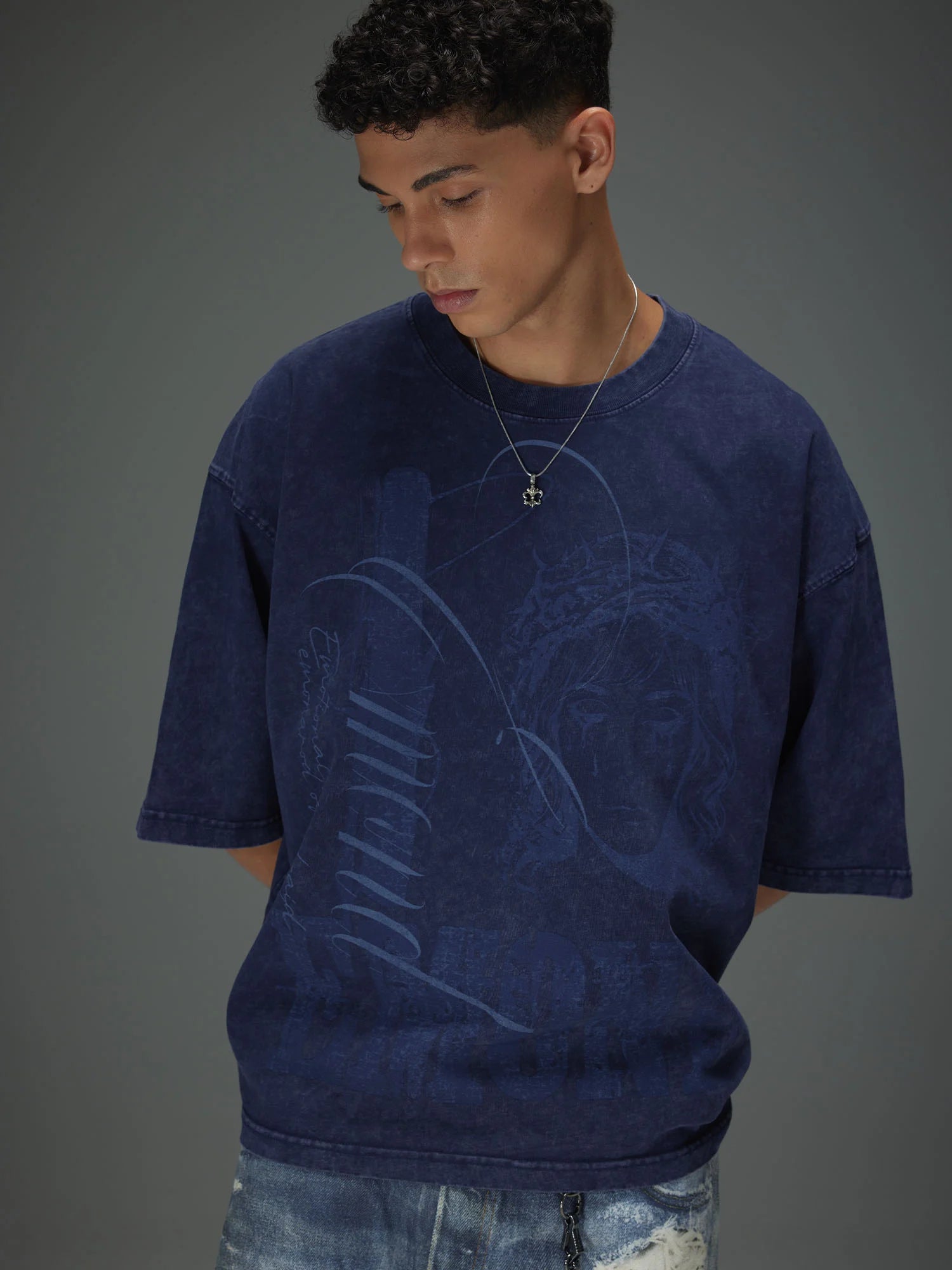 Distressed Tearful Boxy Tee