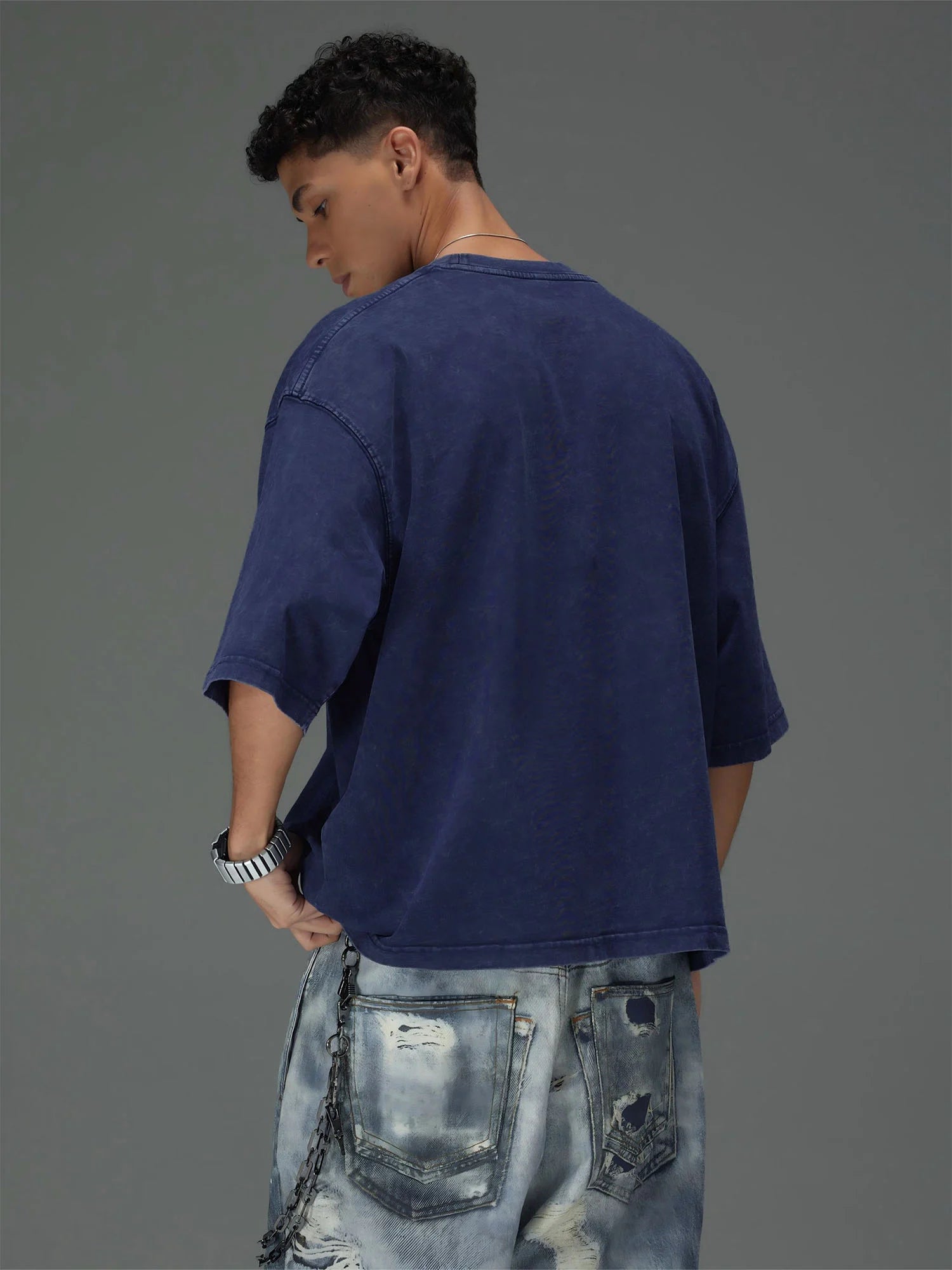 Distressed Tearful Boxy Tee