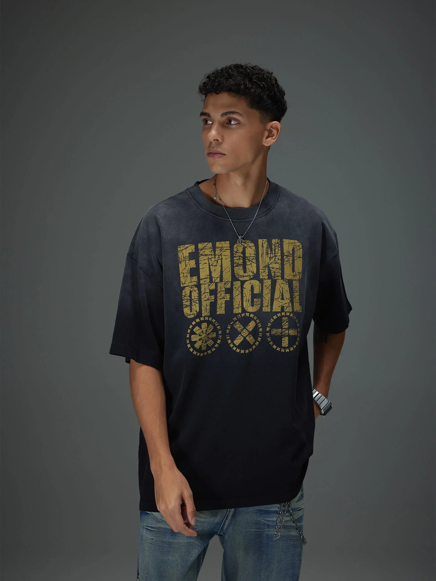Distressed Vintage Typo Tee