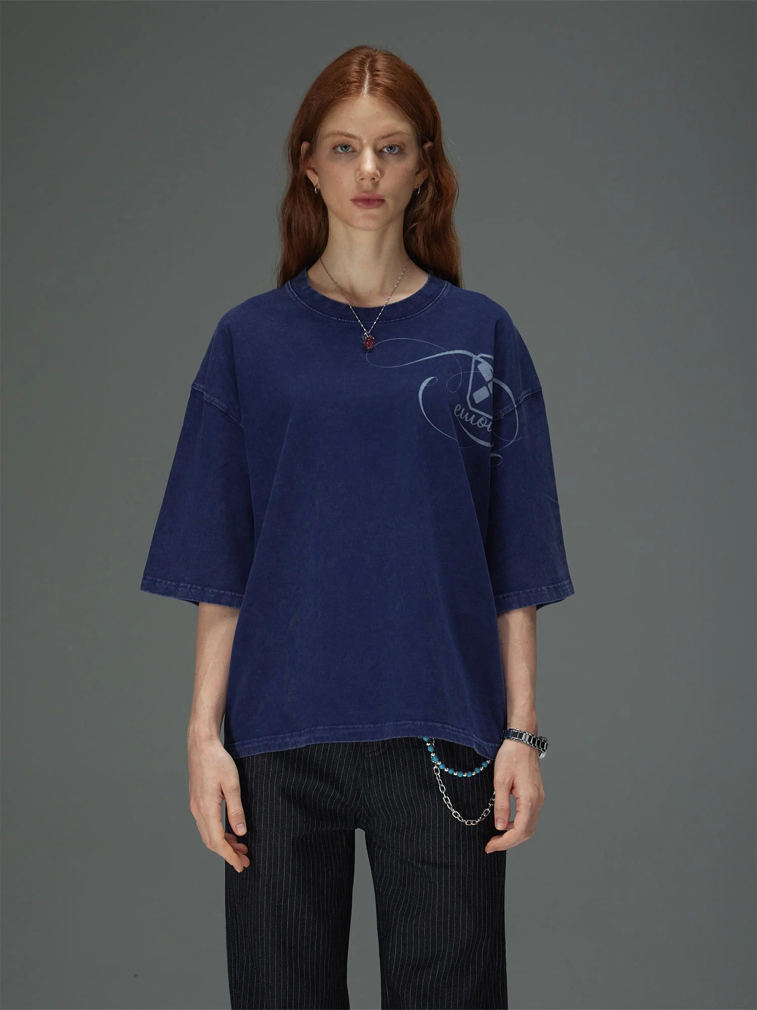 Shoulder Trace Boxy Tee
