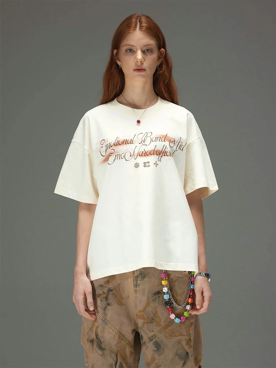 Spray Script Boxy Tee