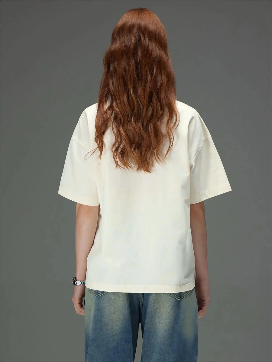 Linear Graphic Crop Tee