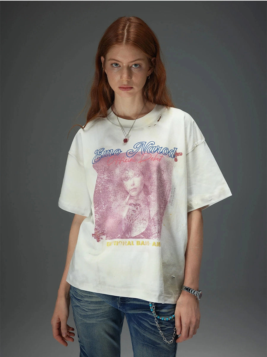 Vintage Square Frame Graphic Tee