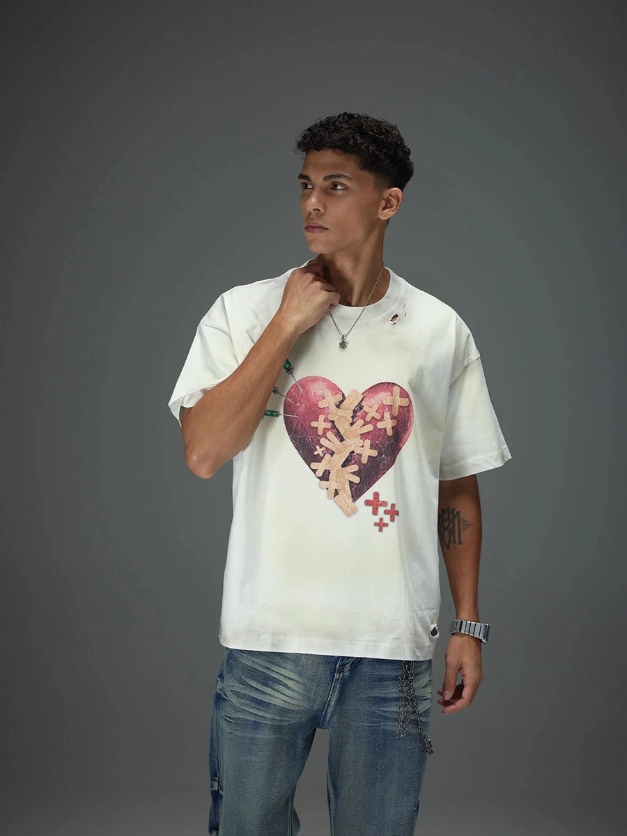 Healing Broken Heart Distressed Tee