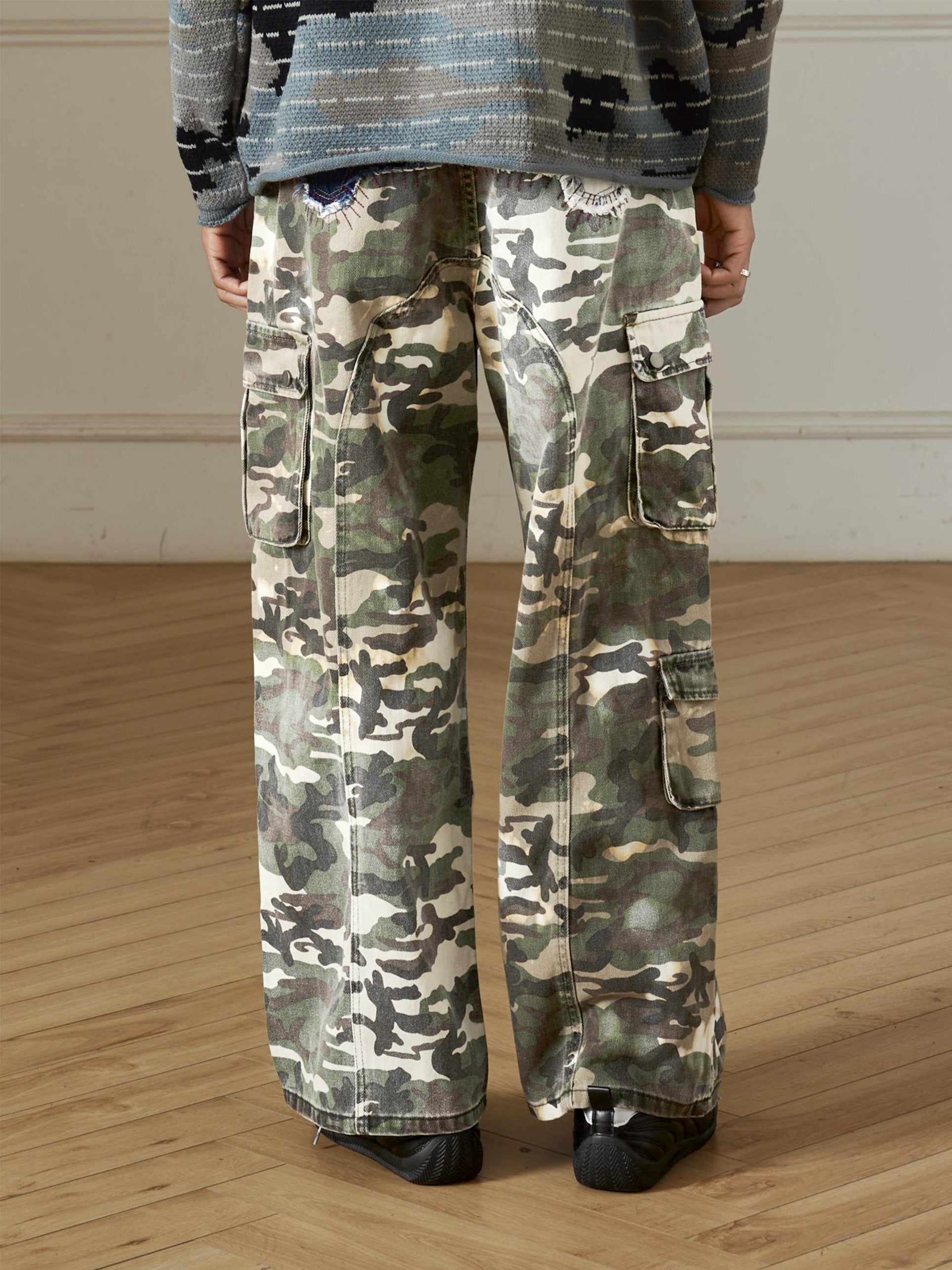 Camo Patchwork Jeans – Emonarod