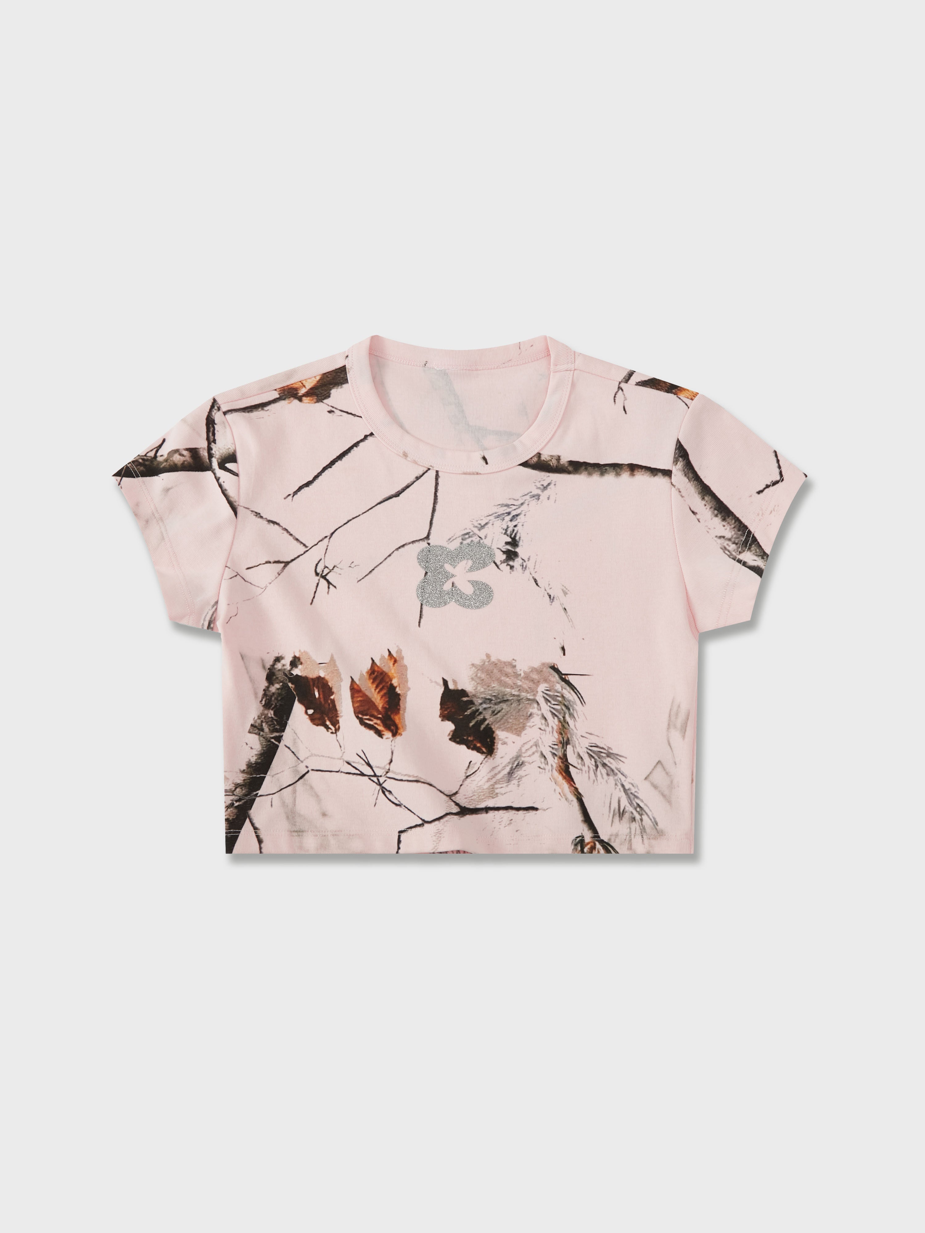 Pink Real Tree Baby Tee