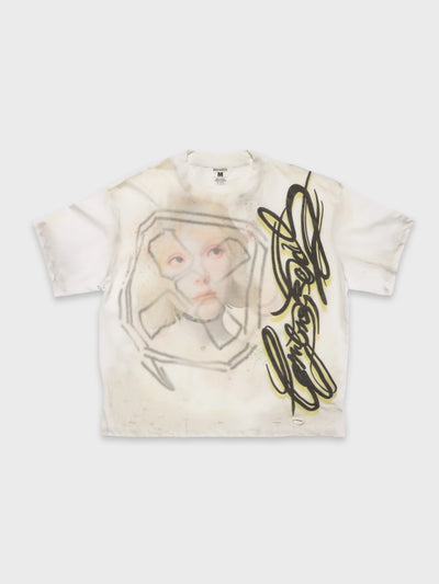 Abstract Graffiti Script Portrait Tee