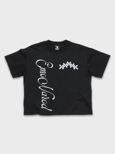 Side-Text Graphic Boxy Tee