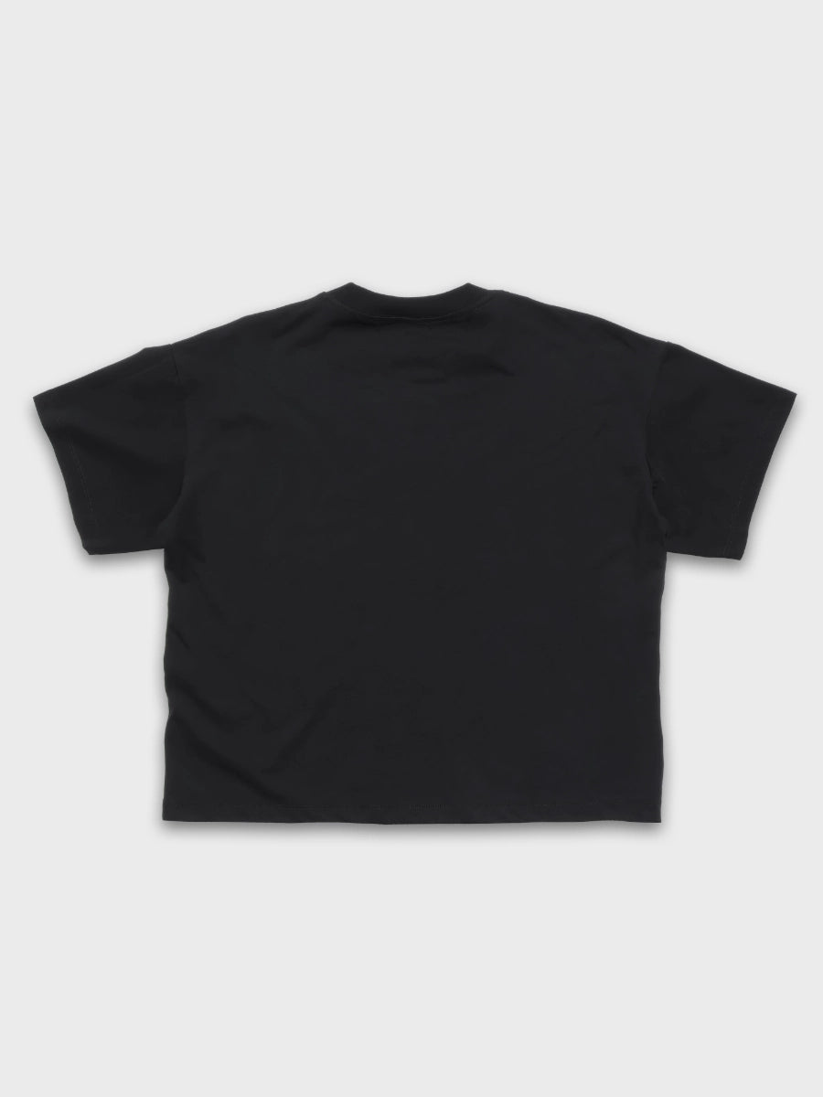 Side-Text Graphic Boxy Tee