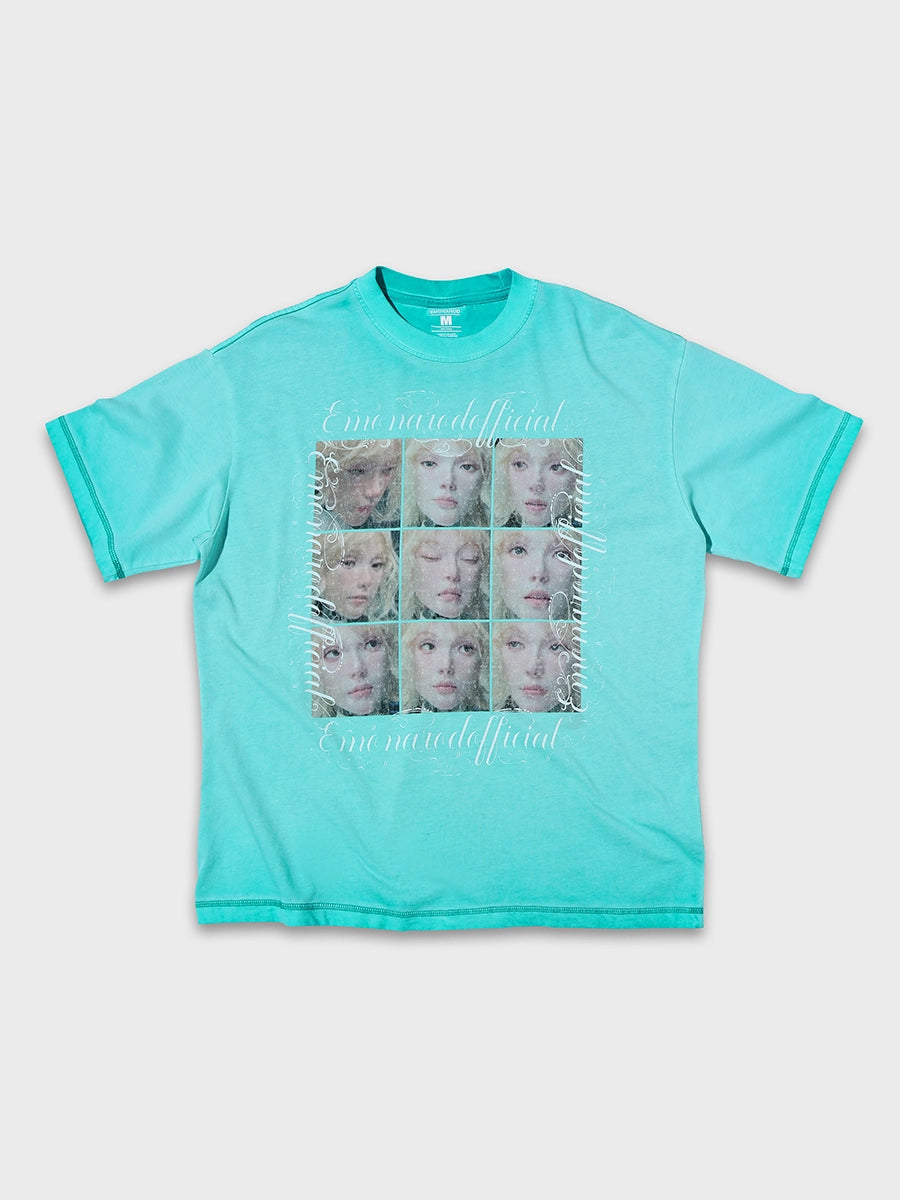 Multi-Face Expression Grid Tee