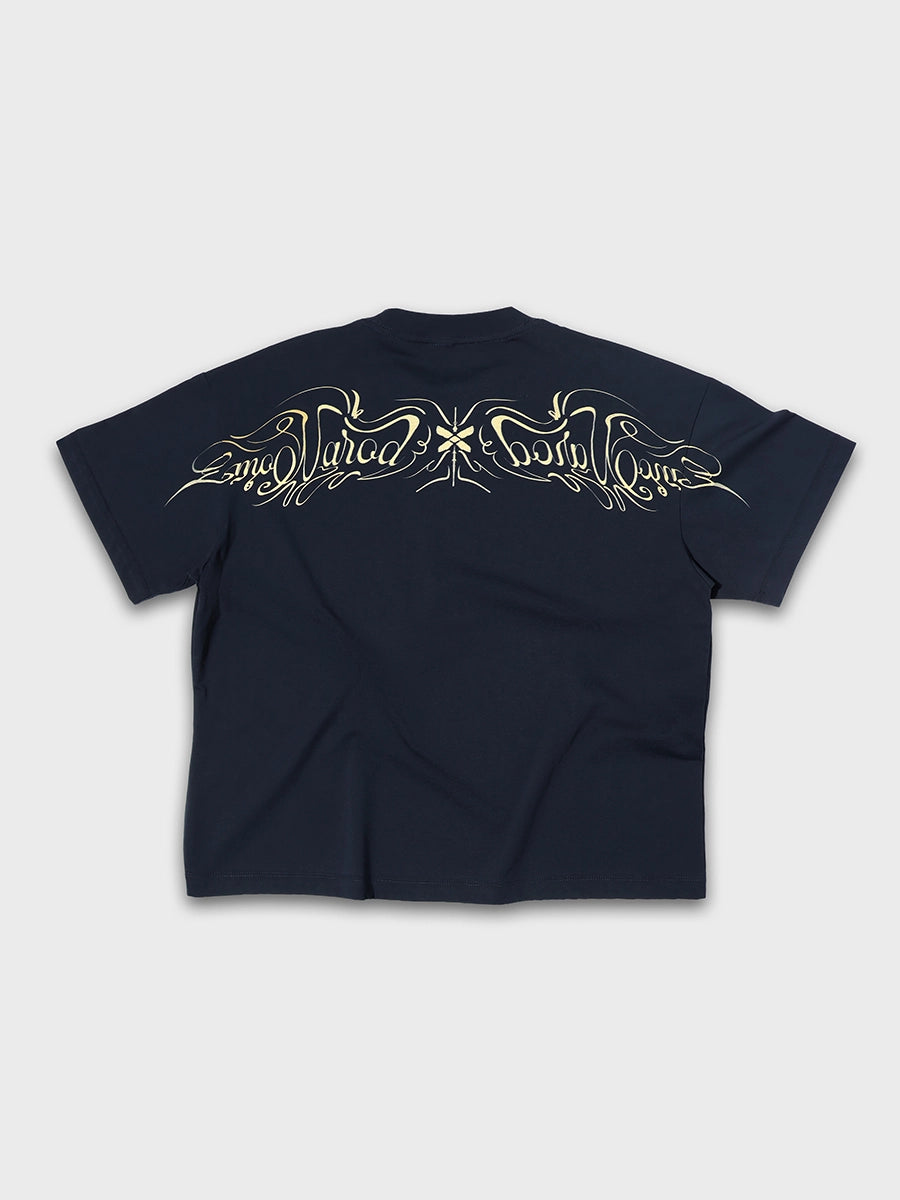 Ornamental Script Back Graphic Tee