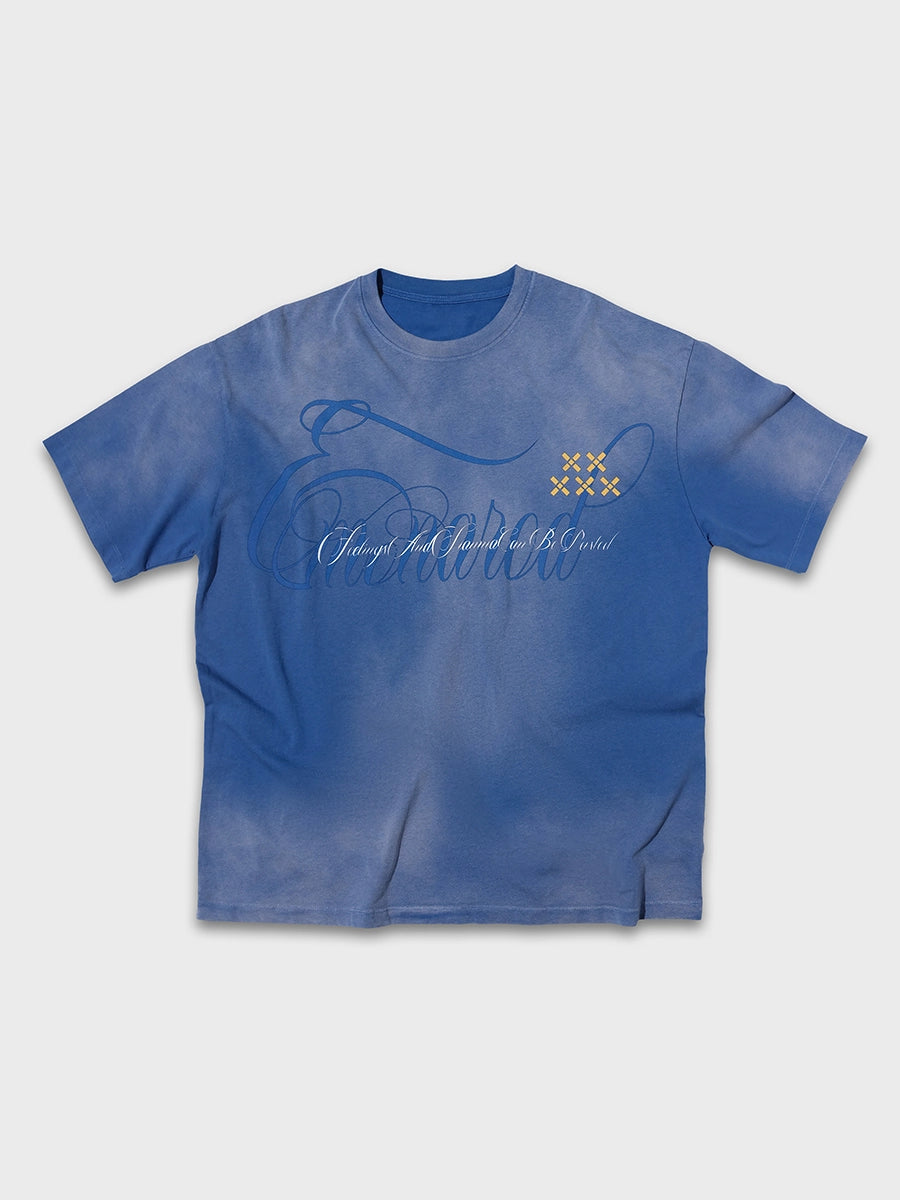 Acid Wash Script Tee
