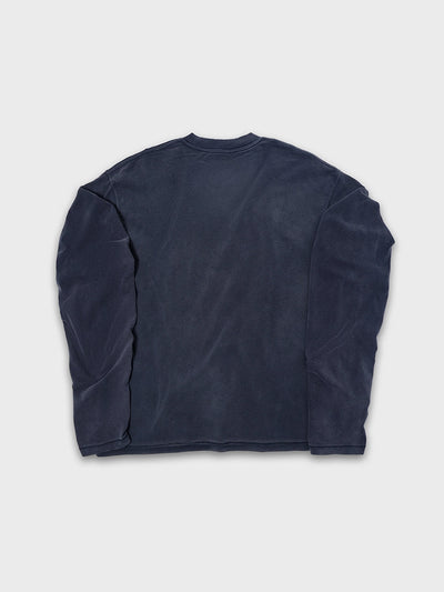 T-shirt à manches longues Doodle avec ourlet brut – Homme