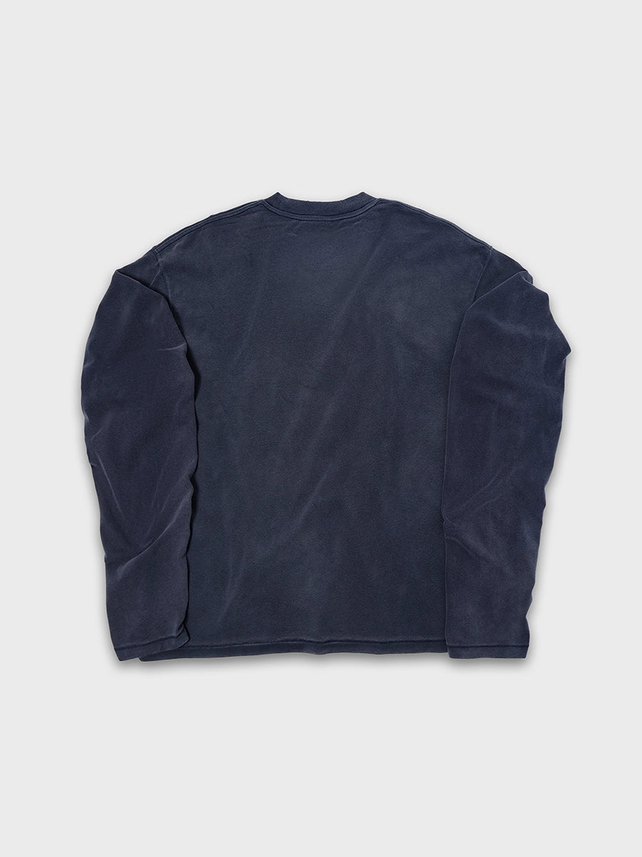 T-shirt à manches longues Doodle avec ourlet brut – Homme
