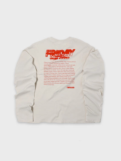 T-shirt à manches longues Doodle avec ourlet brut – Homme