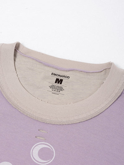 Reversed Trim Distressed Tee