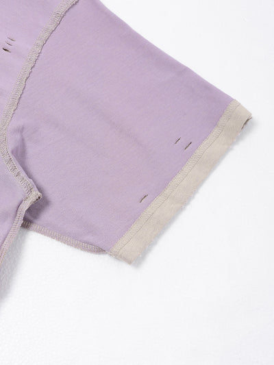 Reversed Trim Distressed Tee