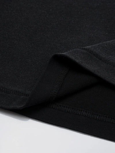 T-shirt à manches longues Doodle avec ourlet brut – Homme
