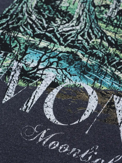 T-shirt à manches longues Doodle avec ourlet brut – Homme