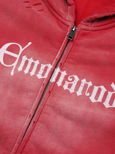 Doodle Langarmshirt mit offener Saumkante – Herren