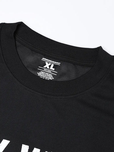 T-shirt à manches longues Doodle avec ourlet brut – Homme