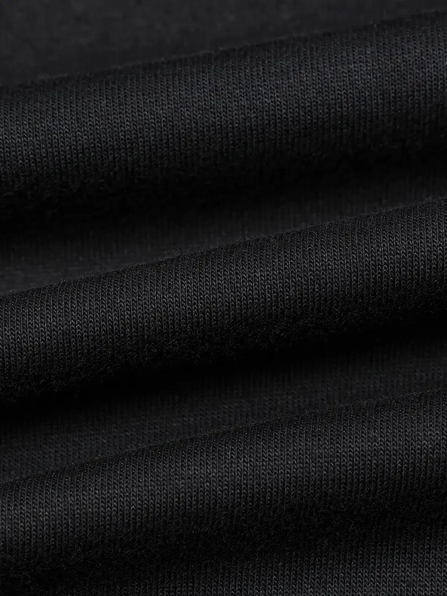 T-shirt à manches longues Doodle avec ourlet brut – Homme