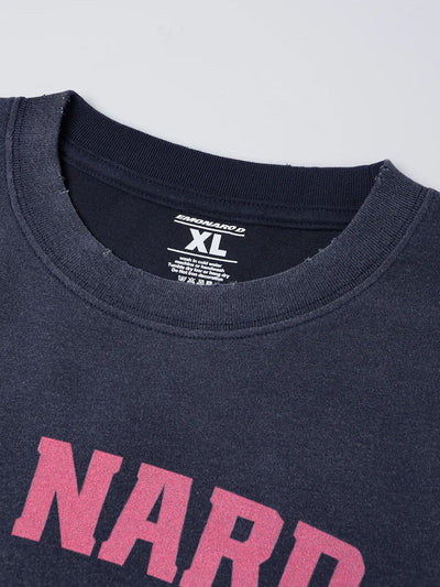T-shirt à manches longues Doodle avec ourlet brut – Homme