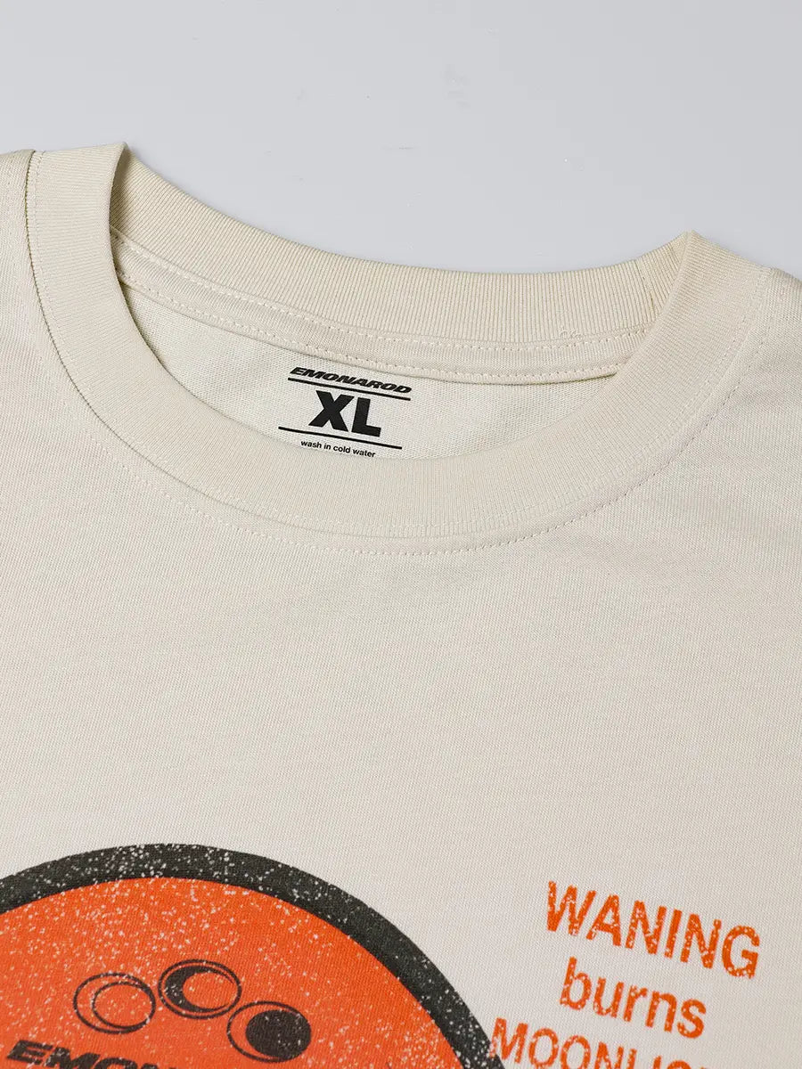 T-shirt à manches longues Doodle avec ourlet brut – Homme