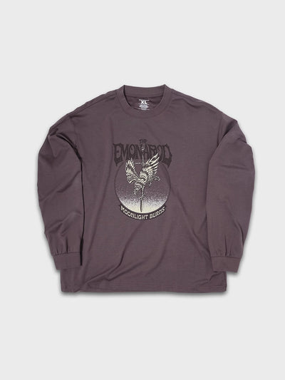 Doodle Langarmshirt mit offener Saumkante – Herren